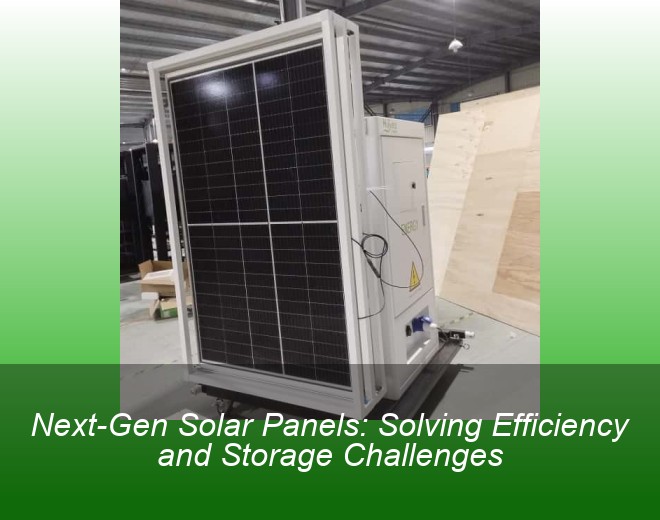 Next-Gen Solar Panels: Solving Efficiency and Storage Challenges